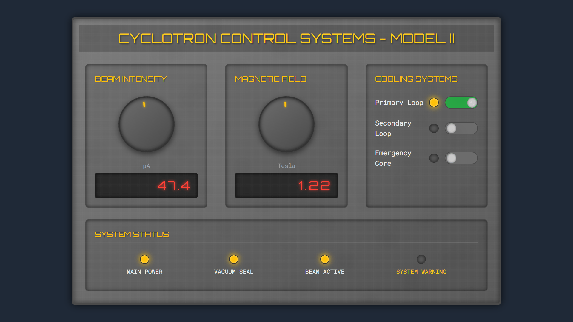 Retro-Style Control Panel